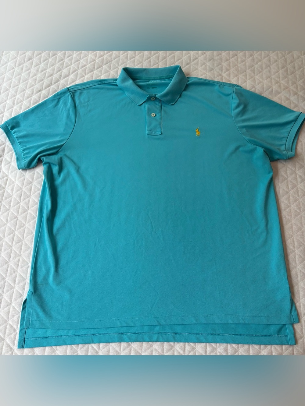 Polo Ralph Lauren Men’s Shirt Performance XXL Teal Short Sleeve Casual Preppy